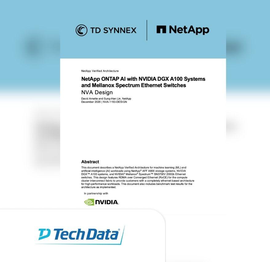 NetApp ONTAP AI with NVIDIA DGX A100 Systems and Mellanox Spectrum Ethernet Switches