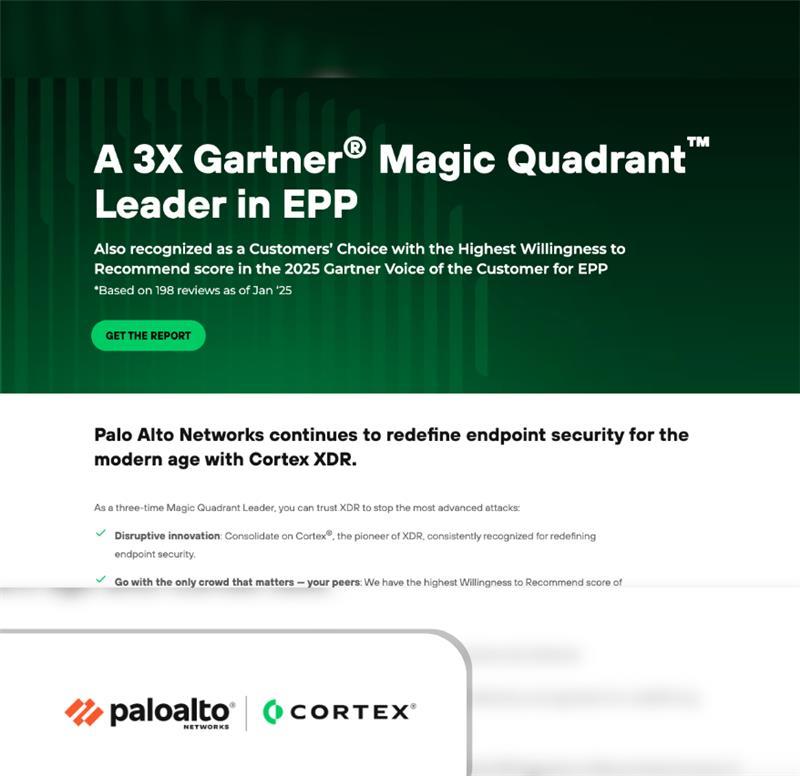 A 3X Gartner® Magic Quadrant™ Leader in EPP