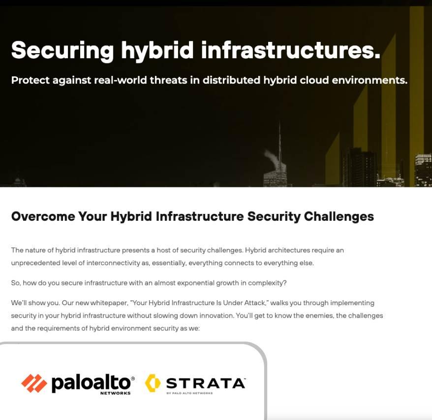 Securing hybrid infrastructures.