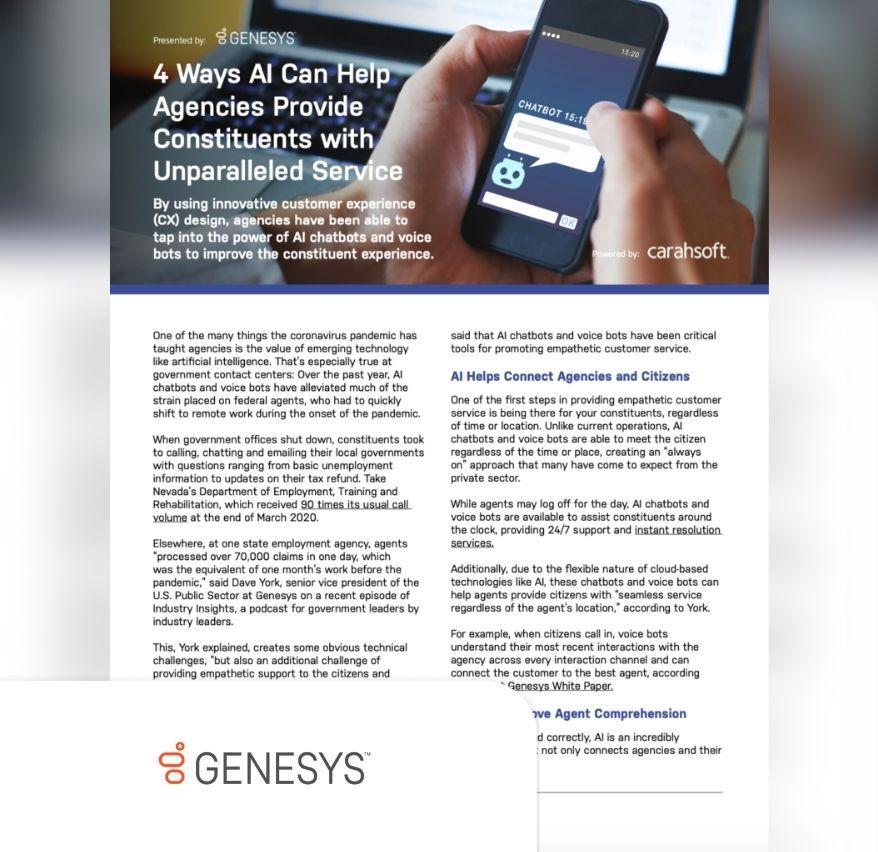 Four ways AI helps agencies provide unparalleled service