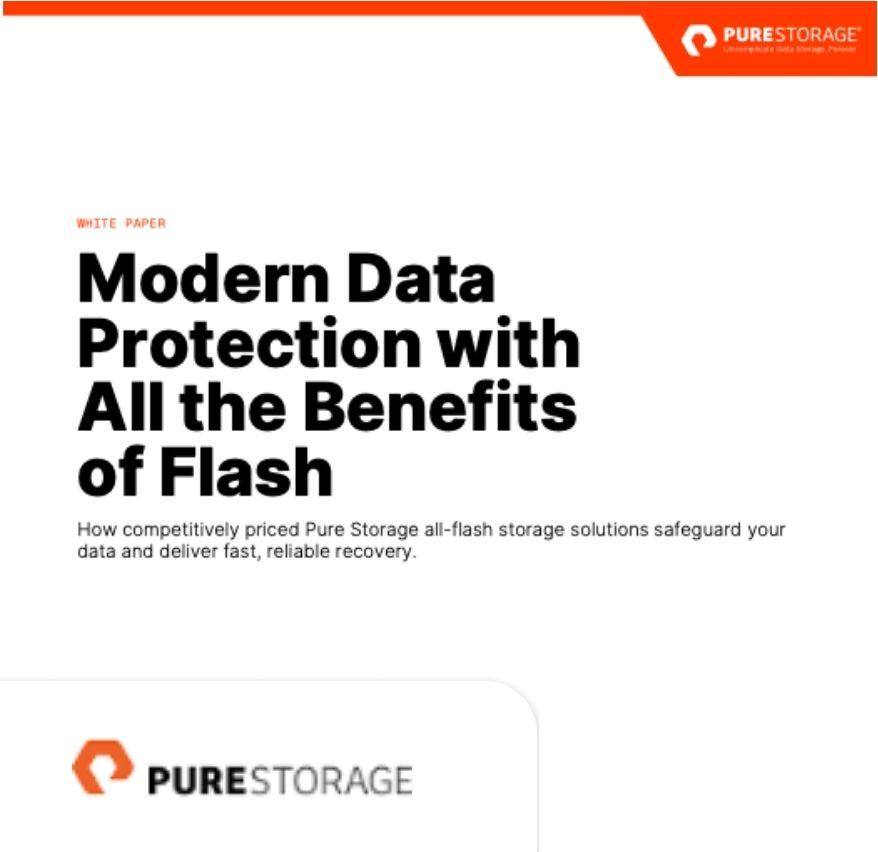 Modern Data Protection with All the Benefits of Flash